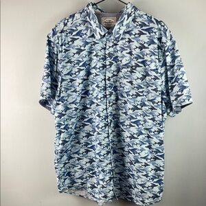 Flag and Anthem Patterned Men's Shirt Size XL
